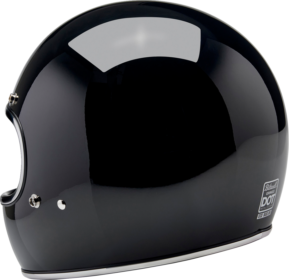 BILTWELL Gringo S Helmet - Gloss Black - Small 1003-101-502