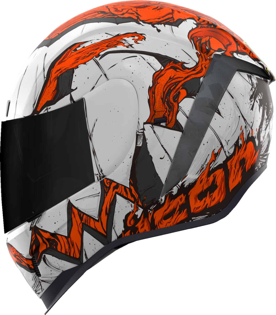 icon airframe artist series helmet manic ICON Airform Helmet - Trick or Street 3 - White