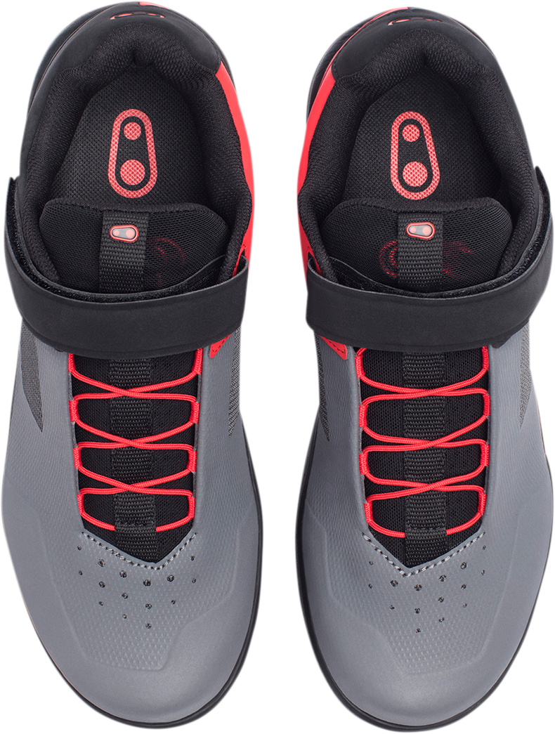 Stamp Speedlace Shoes - Gray/Red - US 10.5