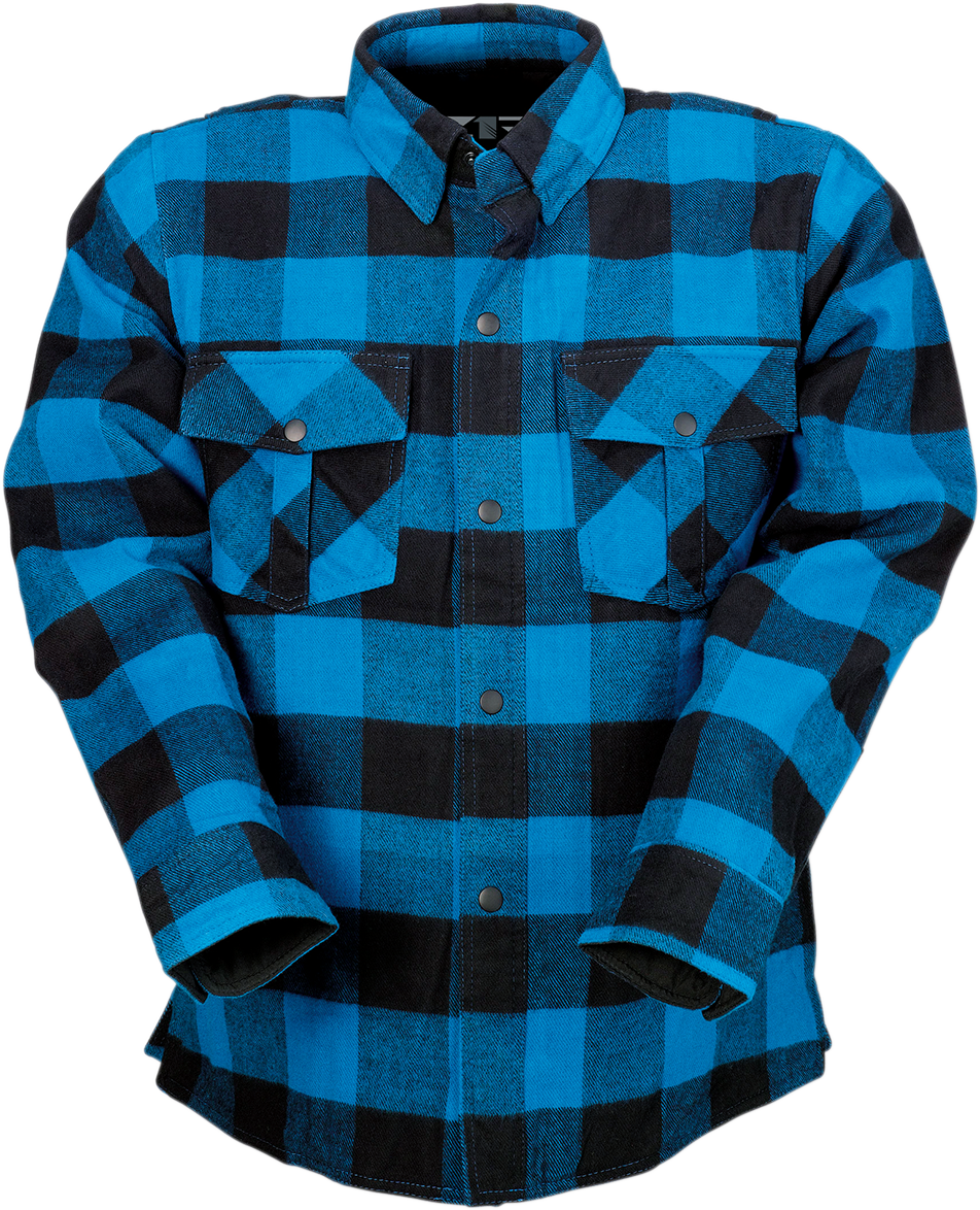 Z1R Duke Flannel Shirt - Blue/Black - Small 3040-2866