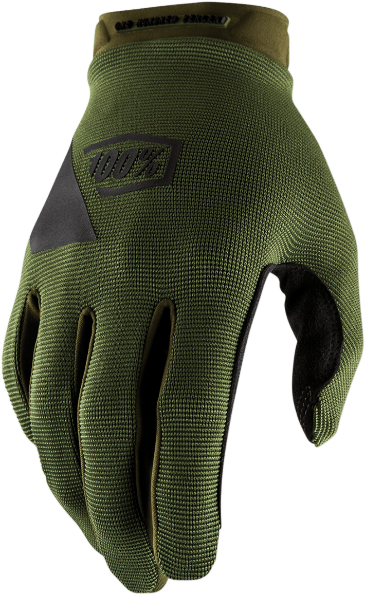 100% Ridecamp Glove - Fatigue - Medium 10011-00001 - Electrek Moto