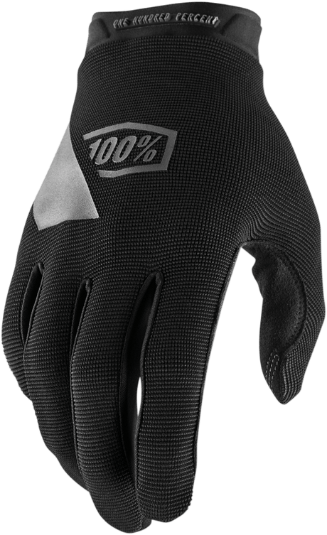 100% Ridecamp Gloves - Black - 2XL 10011-00009 - Electrek Moto