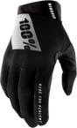 100% Ridefit Gloves - Black - Medium 10010-00001 - Electrek Moto