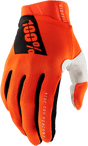 100% Ridefit Gloves - Fluorescent Orange - 2XL 10010-00009 - Electrek Moto