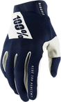 100% Ridefit Gloves - Navy/White - XL 10010-00028 - Electrek Moto