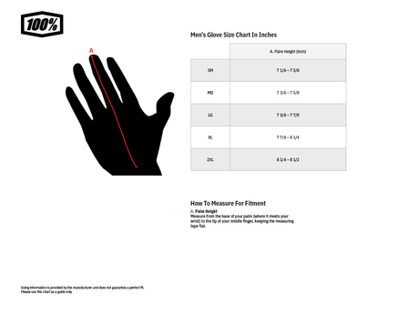 100% Ridefit KORP Gloves - Small 10010-00010 - Electrek Moto