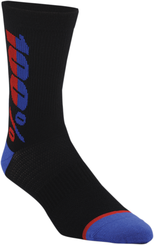 100% Rythym Socks - Black - Large/XL 20051-00001 - Electrek Moto