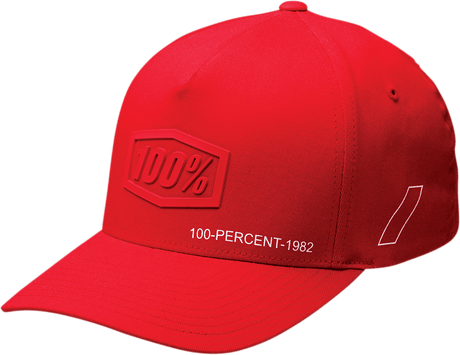 100% Shadow Flexfit? X-Fit Hat - Red - Small/Medium 20092-003-17 - Electrek Moto