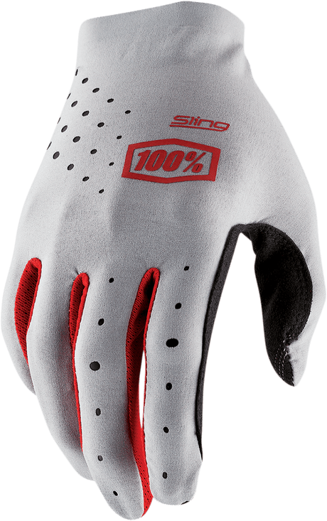 100% Sling MX Gloves - Gray - 2XL 10023-00019 - Electrek Moto