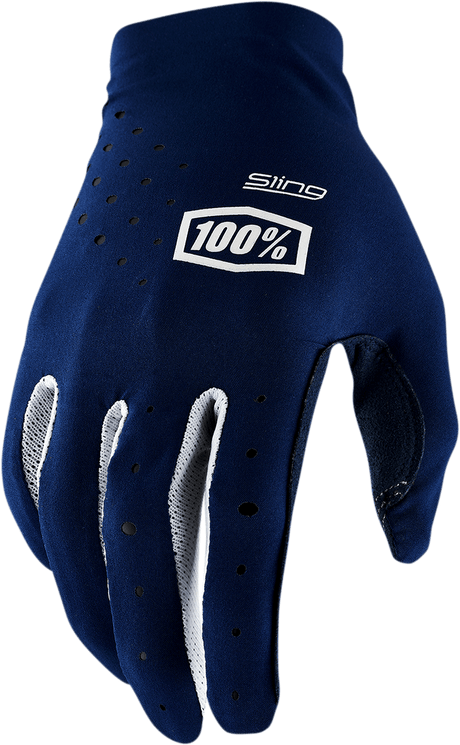 100% Sling MX Gloves - Navy - 2XL 10023-00014 - Electrek Moto