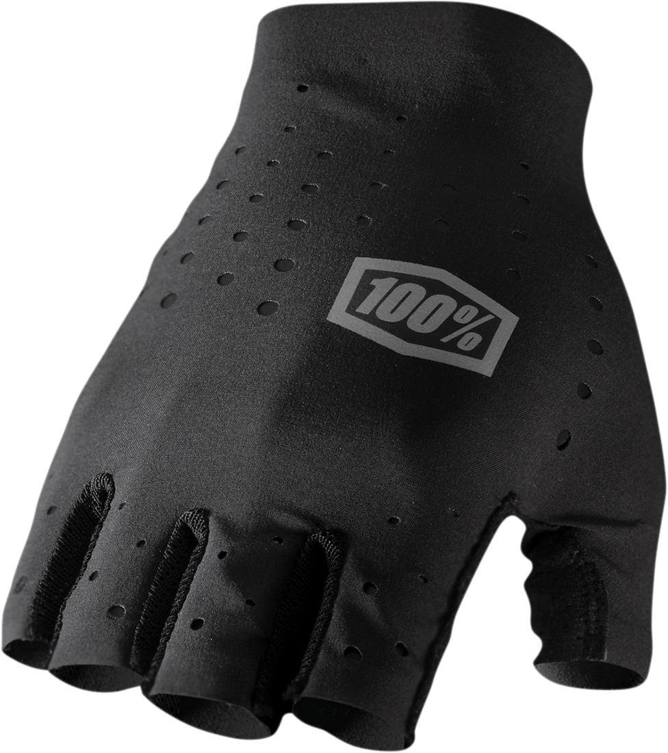 100% Sling Short Finger Gloves - Black - Large 10021-00002 - Electrek Moto