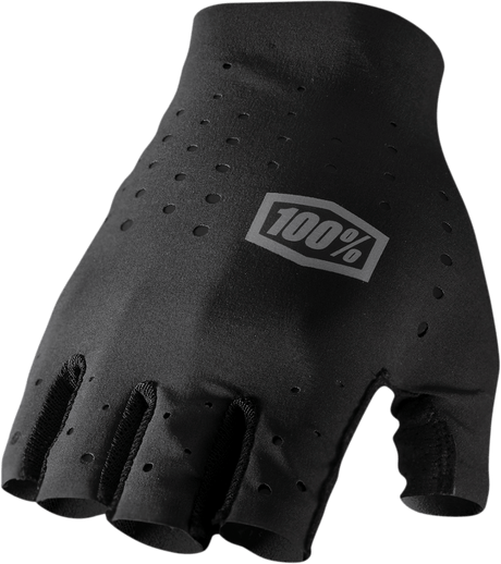 100% Sling Short Finger Gloves - Black - Large 10021-00002 - Electrek Moto