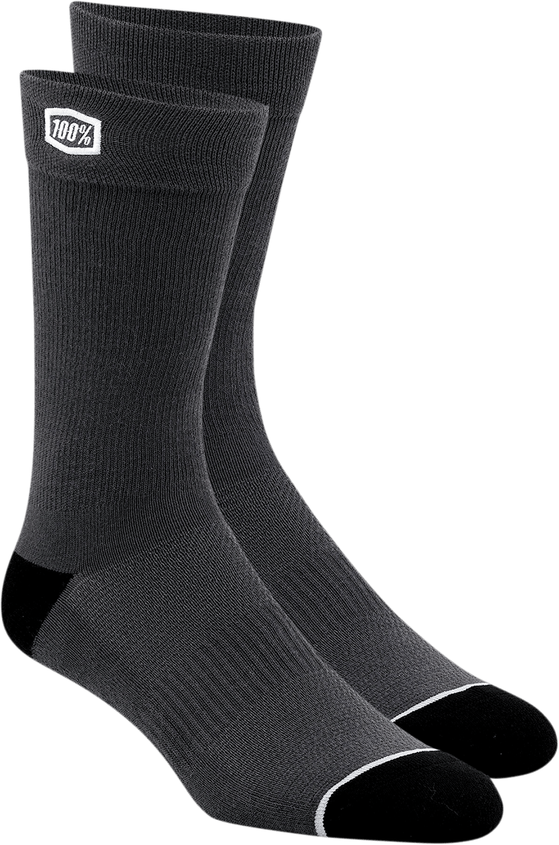 100% Solid Socks - Gray - Small/Medium 20050-00002 - Electrek Moto