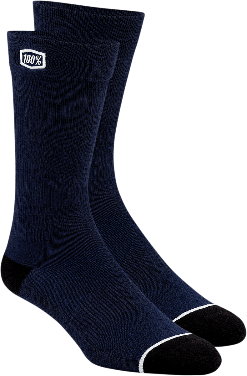 100% Solid Socks - Navy - Large/XL 20050-00005 - Electrek Moto