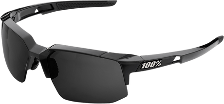 100% Speedcoupe Sunglasses - Black - Gray Polarized 61031-001-47 - Electrek Moto
