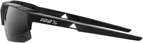 100% Speedcoupe Sunglasses - Black - Smoke 61031-100-57 - Electrek Moto