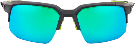 100% Speedcoupe Sunglasses - Gray - Green Mirror 61031-188-45 - Electrek Moto