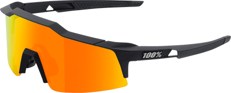 100% Speedcraft SL Sunglasses - Black - Red Mirror 60008-00005 - Electrek Moto
