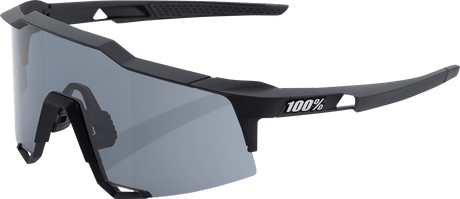 100% Speedcraft Sunglasses - Black - Smoke 60007-00001 - Electrek Moto