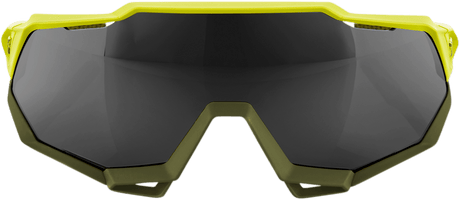 100% Speedtrap Sunglasses - Yellow - Black Mirror Lens 61023-004-61 - Electrek Moto