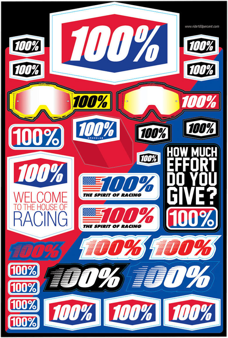 100% Sticker Kit 70000-010-01 - Electrek Moto
