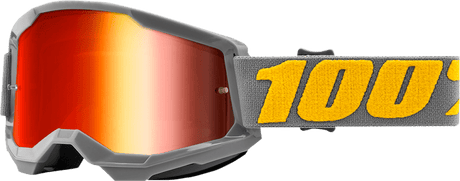 100% Strata 2 Goggles - Izipizi - Red Mirror 50028-00006 - Electrek Moto