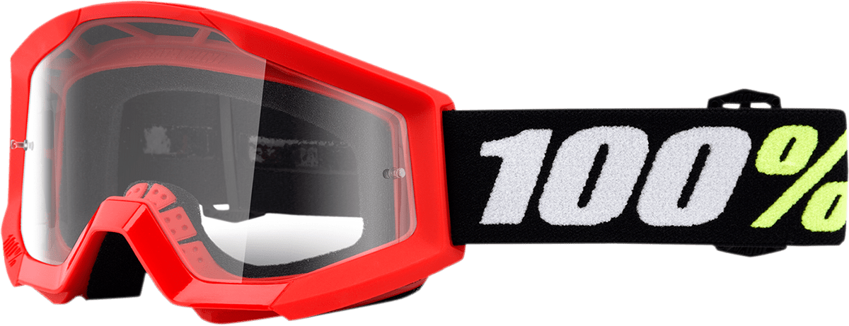 100 strata mini goggles 100% Strata Mini Goggles - Red