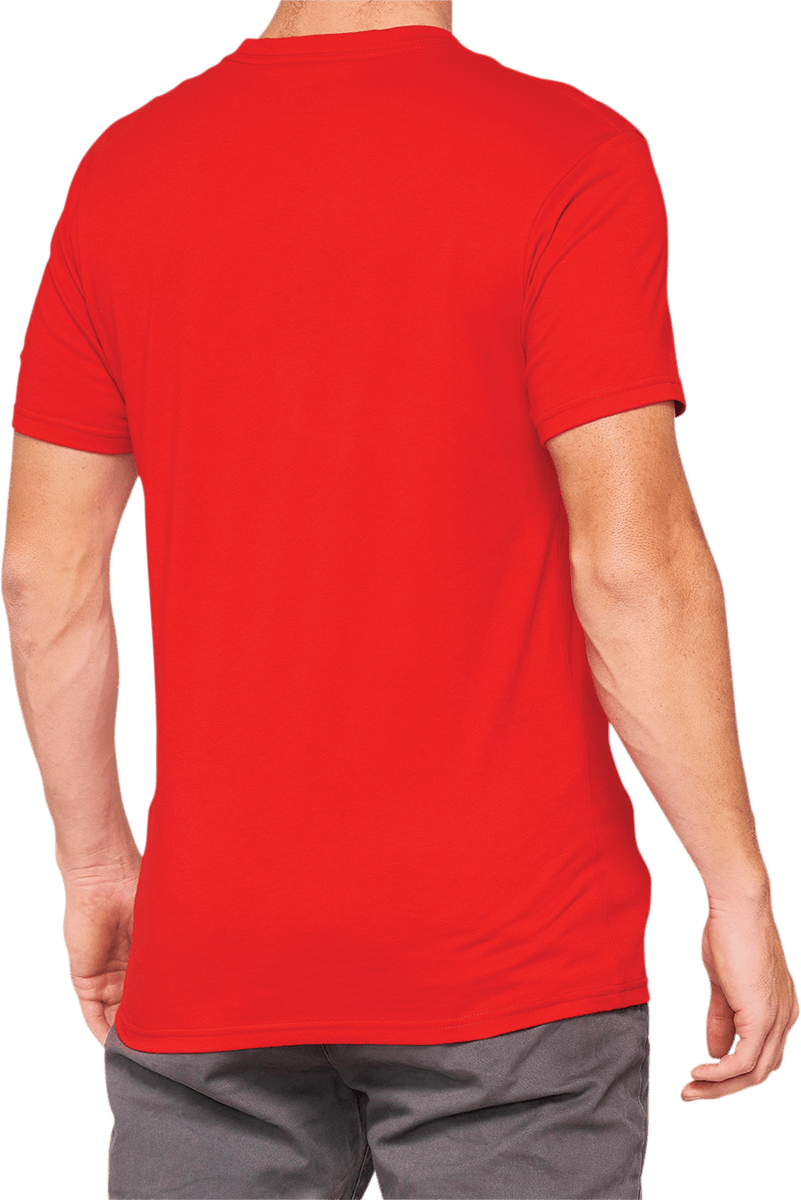 100% Tiller T-Shirt - Red - Large 32133-003-12 - Electrek Moto