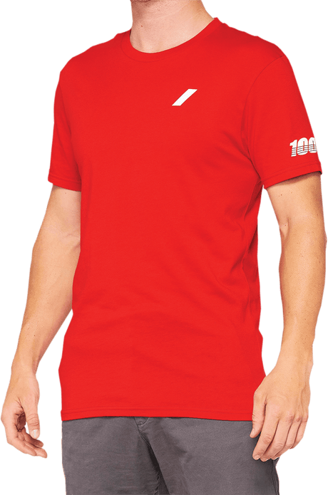 100% Tiller T-Shirt - Red - Large 32133-003-12 - Electrek Moto