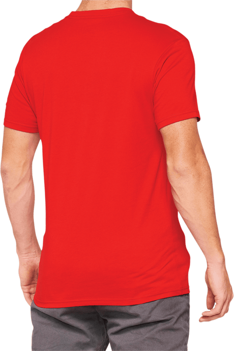 100% Tiller T-Shirt - Red - Medium 32133-003-11 - Electrek Moto