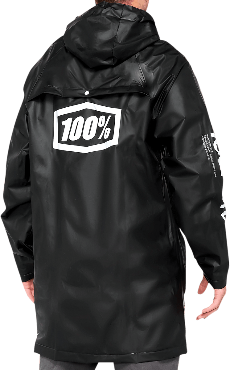 100% Torrent Raincoat - Black - Medium 20040-00001 - Electrek Moto