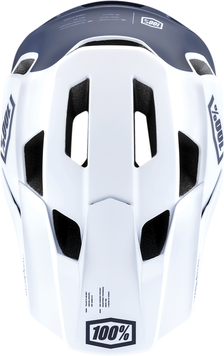 100% Trajecta Helmet - Fidlock - Black/White - Medium 80003-00006 - Electrek Moto