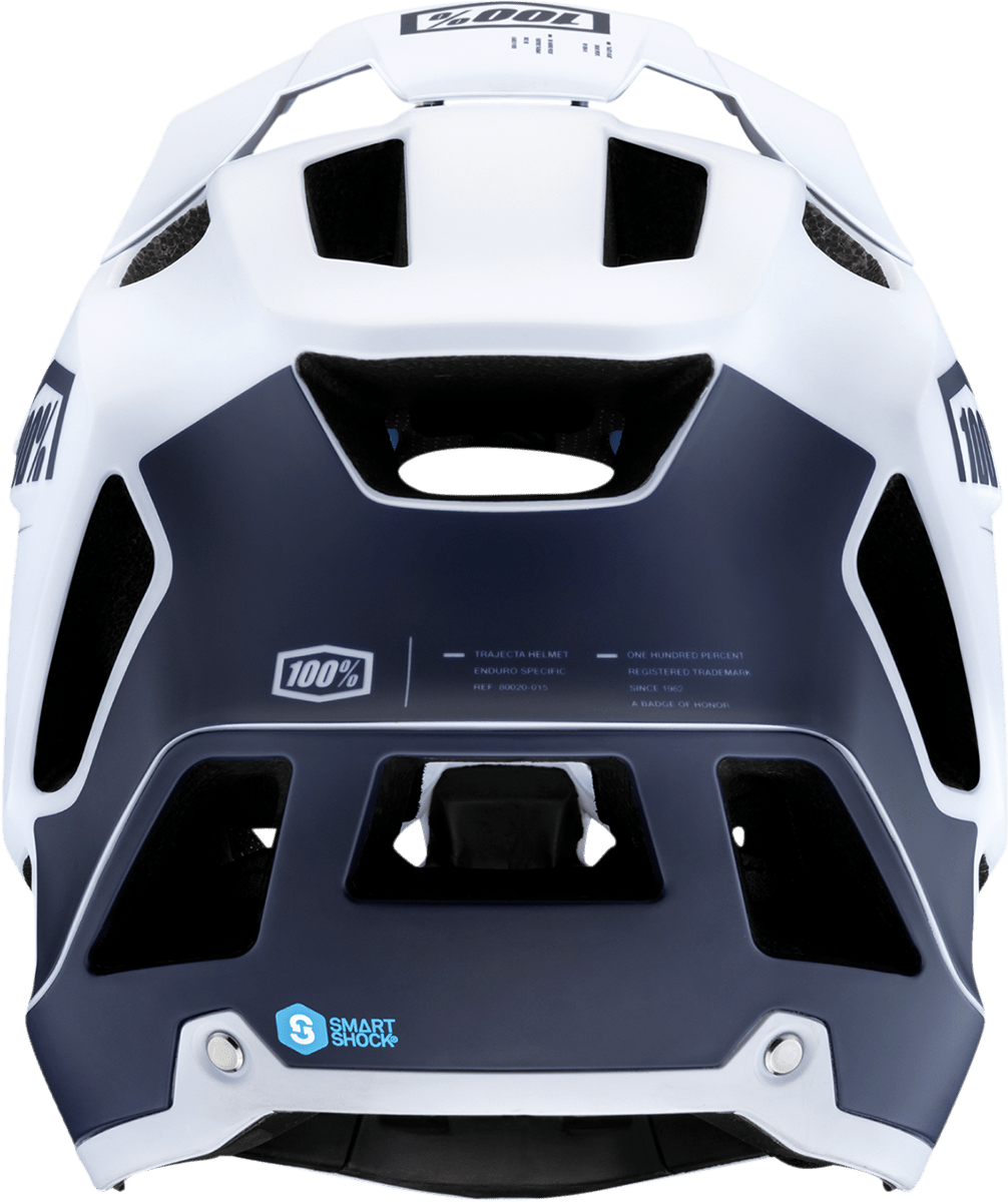 100% Trajecta Helmet - Fidlock - Black/White - Medium 80003-00006 - Electrek Moto