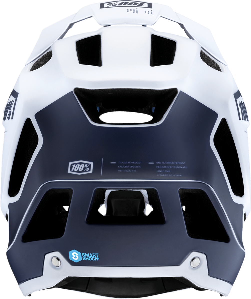 100% Trajecta Helmet - Fidlock - Black/White - Small 80003-00005 - Electrek Moto