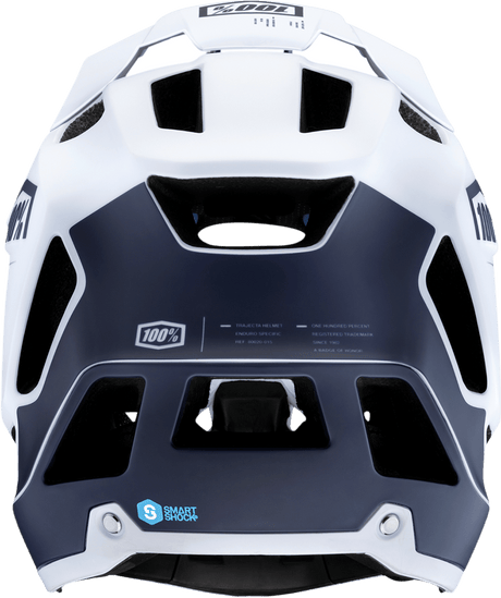 100% Trajecta Helmet - Fidlock - Black/White - XL 80003-00008 - Electrek Moto