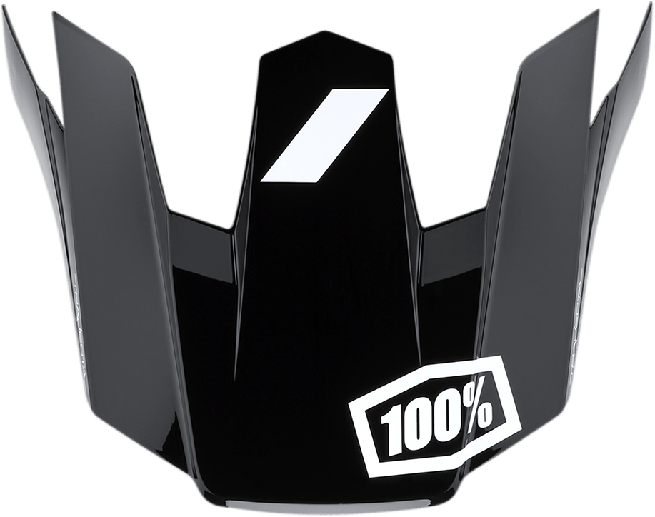 100% Trajecta Visor - Black/White 89020-00002 - Electrek Moto