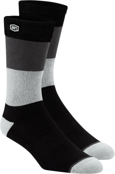 100% Trio Socks - Black - Small/Medium 24022-001-17 - Electrek Moto