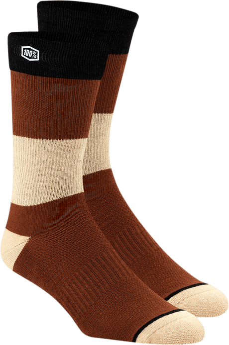 100% Trio Socks - Camel - Large/XL 24022-460-18 - Electrek Moto