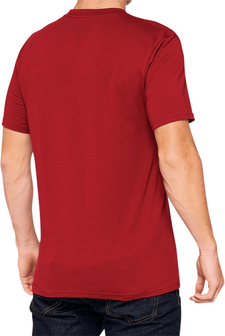 100% Vision T-Shirt - Brick - Small 32135-068-10 - Electrek Moto