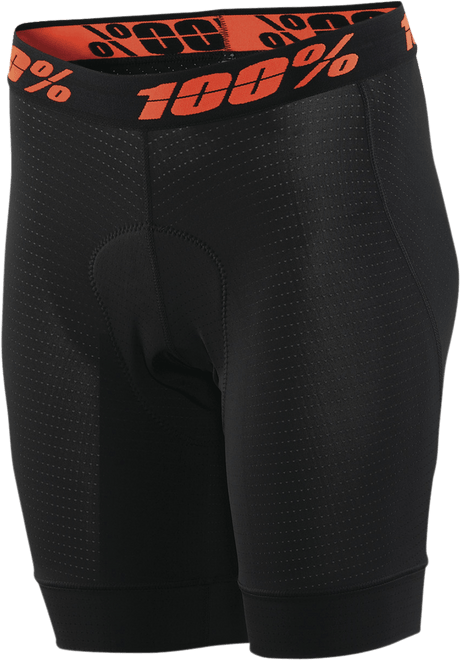 100% Women's Crux Liner Shorts - Black - Large 40050-00002 - Electrek Moto