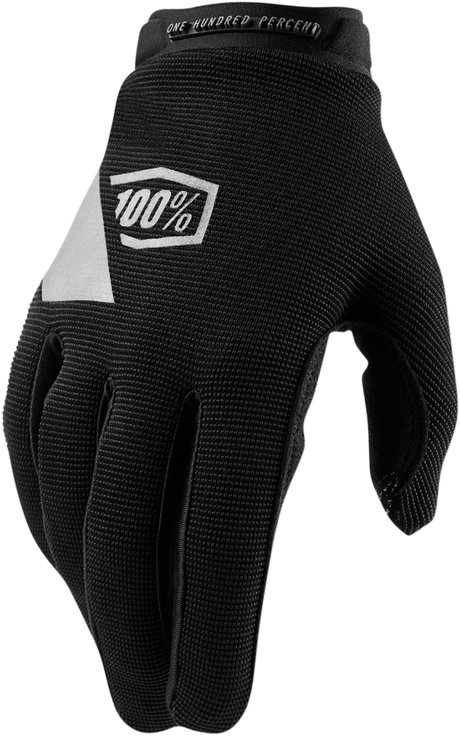 100% Women's Ridecamp Gloves - Black - Medium 10013-00002 - Electrek Moto