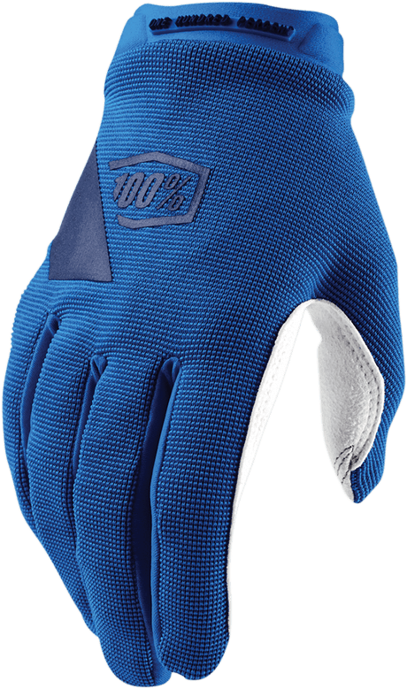 100% Women's Ridecamp Gloves - Blue - Large 11018-002-10 - Electrek Moto