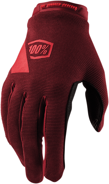 100% Women's Ridecamp Gloves - Brick - Large 11018-060-10 - Electrek Moto