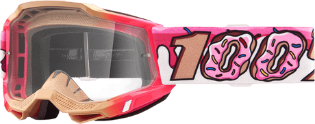 100% Youth Accuri 2 Goggles - Donut - Clear 50024-00003 - Electrek Moto
