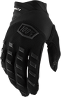 100% Youth Airmatic Gloves - Black/Charcoal - Medium 10001-00001 - Electrek Moto