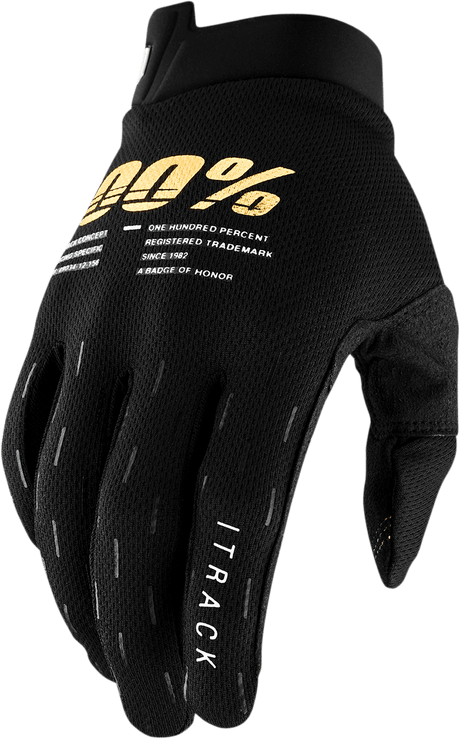 100% Youth I-Track Gloves - Black - XL 10009-00003 - Electrek Moto