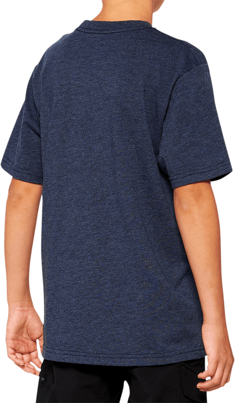 100% Youth Icon T-Shirt - Navy - Small 20001-00012 - Electrek Moto