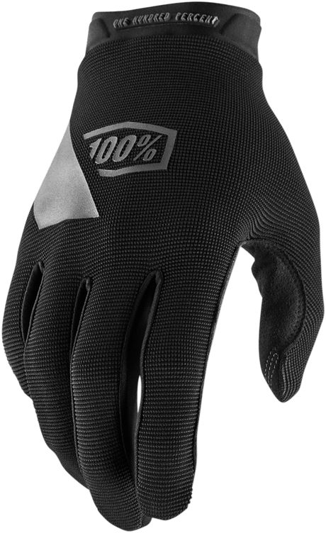 100% Youth Ridecamp Gloves - Black - Large 10012-00002 - Electrek Moto