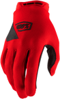 100% Youth Ridecamp Gloves - Red - Medium 10012-00005 - Electrek Moto