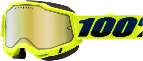 Accuri 2 Snow Goggles - Fluo Yellow - Gold Mirror - Electrek Moto